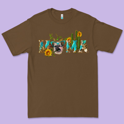 Western Mama Cow Premium Tee Designed By Artiststas