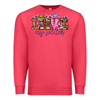 Cardinal love my soldier olivia Premium Sweatshirt - OliviaCreatesArt