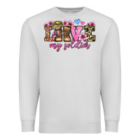 Dove Grey love my soldier olivia Premium Sweatshirt - OliviaCreatesArt