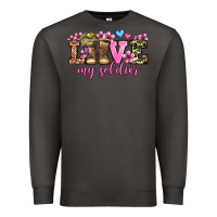 Smoke love my soldier olivia Premium Sweatshirt - OliviaCreatesArt