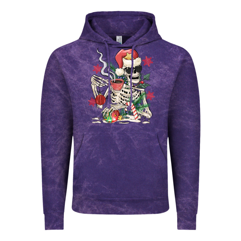 Skeleton Santa Vintage Hoodie by MaliasSmallBusiness | Teevron