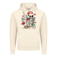 Vintage Artic skeleton santa Vintage Hoodie - MaliasSmallBusiness