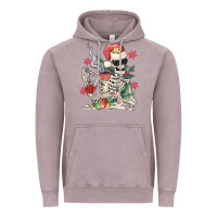 Vintage Zinc skeleton santa Vintage Hoodie - MaliasSmallBusiness