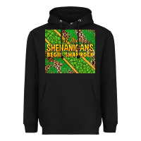 Black Let the shenanigans begin shamrock tumbler Heavyweight Hoodie - HowdyJamesFarm