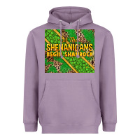 Lavender Let the shenanigans begin shamrock tumbler Heavyweight Hoodie - HowdyJamesFarm