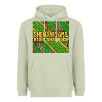 Matcha Let the shenanigans begin shamrock tumbler Heavyweight Hoodie - HowdyJamesFarm