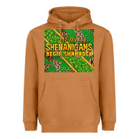 Meerkat Let the shenanigans begin shamrock tumbler Heavyweight Hoodie - HowdyJamesFarm