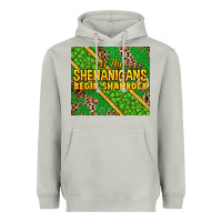 Moon Dust Let the shenanigans begin shamrock tumbler Heavyweight Hoodie - HowdyJamesFarm