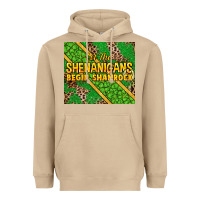 Mushroom Let the shenanigans begin shamrock tumbler Heavyweight Hoodie - HowdyJamesFarm