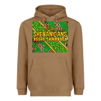 Toasted Coconut Let the shenanigans begin shamrock tumbler Heavyweight Hoodie - HowdyJamesFarm
