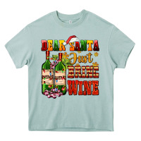 Dear Santa Just Bring Wine Heavy Core Tee | Teevron