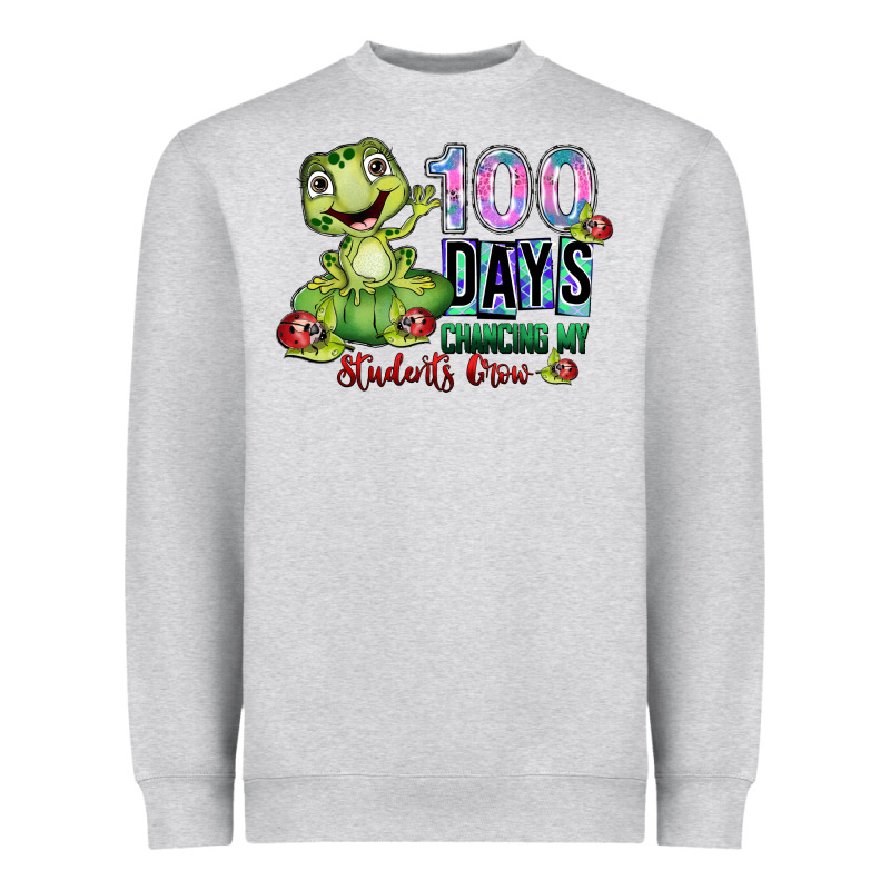 100 Days Chancing My Students Crow Heavyweight Sweatshirt by SublimationCraftShop | Teevron