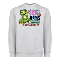 Heather Grey 100 days chancing my students crow Heavyweight Sweatshirt - SublimationCraftShop