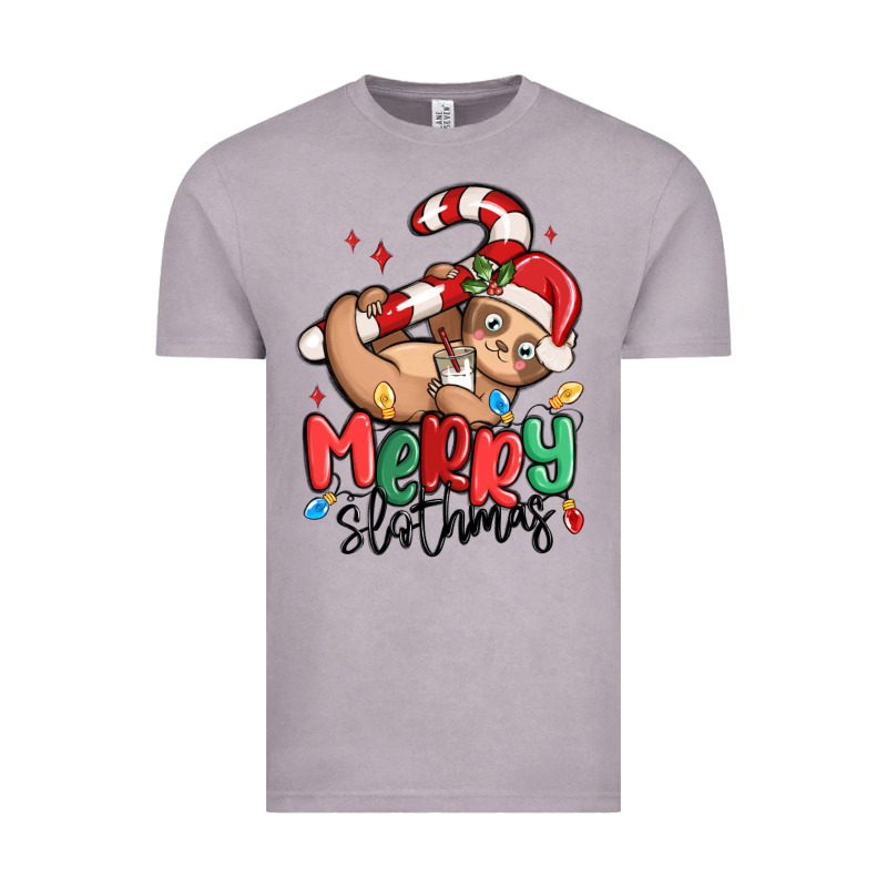 Merry Slothmas Vintage Tee by MaliasSmallBusiness | Teevron