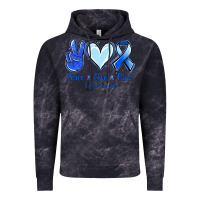 Cloud Black Peace Love Cure Colon Cancer Vintage Hoodie - Jasminsmagicworld