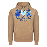 Vintage Coffee Peace Love Cure Colon Cancer Vintage Hoodie - Jasminsmagicworld
