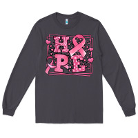 Smoke Western Hope Breast Cancer Awareness Ribbon Long Sleeve Tee - LillyAllenDesigns