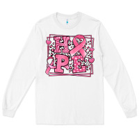 White Western Hope Breast Cancer Awareness Ribbon Long Sleeve Tee - LillyAllenDesigns