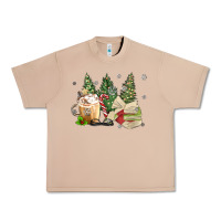Burro christmas coffee and book Urban Heavy Tee - MaliasSmallBusiness