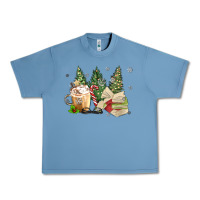 Pebble Blue christmas coffee and book Urban Heavy Tee - MaliasSmallBusiness