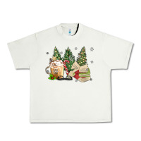 Pistachio christmas coffee and book Urban Heavy Tee - MaliasSmallBusiness