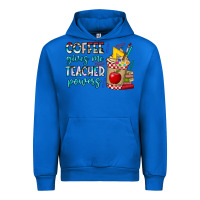 Cobalt Coffee Gives Me Teacher Powers Urban Hoodie - CowhideDigitalArt