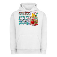 Pigment Lunar Rock Coffee Gives Me Teacher Powers Urban Hoodie - CowhideDigitalArt