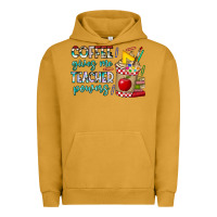 Pigment Peanut Butter Coffee Gives Me Teacher Powers Urban Hoodie - CowhideDigitalArt