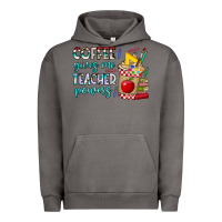 Pigment Tornado Coffee Gives Me Teacher Powers Urban Hoodie - CowhideDigitalArt