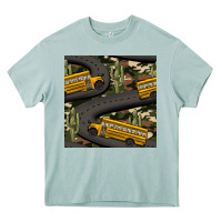 Arona cactus camouflage school bus seamless pattern Heavy Core Tee - BundleAndBundleShop