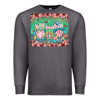 Charcoal Heather Easter gnomes Premium Sweatshirt - OliviaCreatesArt