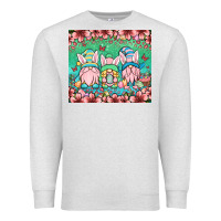 Oatmeal Heather Easter gnomes Premium Sweatshirt - OliviaCreatesArt