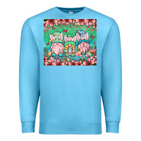 Ocean Blue Easter gnomes Premium Sweatshirt - OliviaCreatesArt