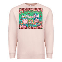 Pale Pink Easter gnomes Premium Sweatshirt - OliviaCreatesArt