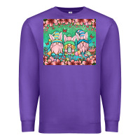 Purple Easter gnomes Premium Sweatshirt - OliviaCreatesArt