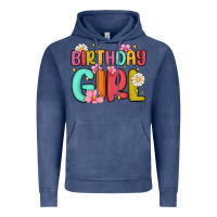 Vintage Denim birthday girl Vintage Hoodie - MaliasSmallBusiness