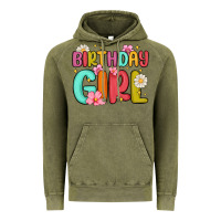 Vintage Olive birthday girl Vintage Hoodie - MaliasSmallBusiness