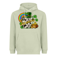 Matcha Arkansas map St. Patrick's Heavyweight Hoodie - CowGirlArtShop