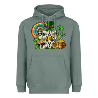 Sage Arkansas map St. Patrick's Heavyweight Hoodie - CowGirlArtShop