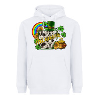 White Arkansas map St. Patrick's Heavyweight Hoodie - CowGirlArtShop