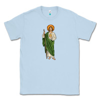 Dusty Blue san judas Classic Tee - JahusDesignShop