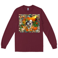 Burgundy Fall baby cow Long Sleeve Tee - RanaPortraitStore