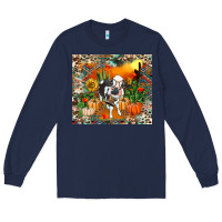 Navy Fall baby cow Long Sleeve Tee - RanaPortraitStore