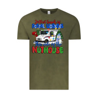 Vintage Olive jolliest bunch of postal workers this side of the Vintage Tee - MaliasSmallBusiness