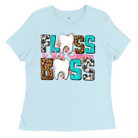 Baby Blue floss boss Ladies Tee - AdoDesignShop