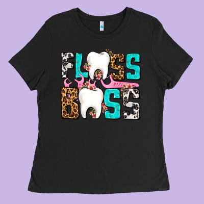 Floss Boss Ladies Tee Designed By Adodesignshop