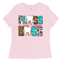 Bubblegum Pink floss boss Ladies Tee - AdoDesignShop