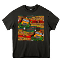 Asphalt christmas school bus seamless pattern Heavy Core Tee - BundleAndBundleShop