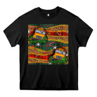 Black christmas school bus seamless pattern Heavy Core Tee - BundleAndBundleShop