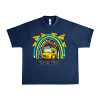 Navy bus driver rainbow Urban Heavy Tee - NancyCooperArtShop